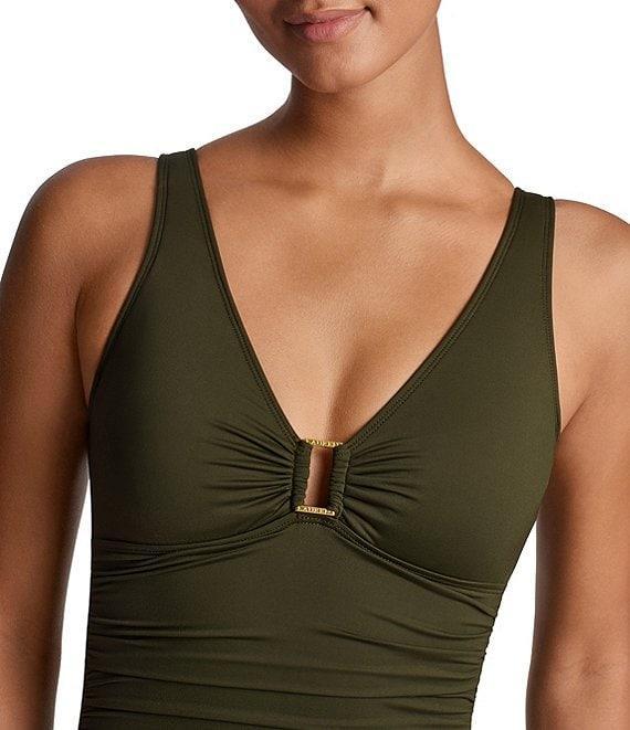 Lauren Ralph Lauren Ring Over The Shoulder Underwire One Piece Swimsuit Product Image