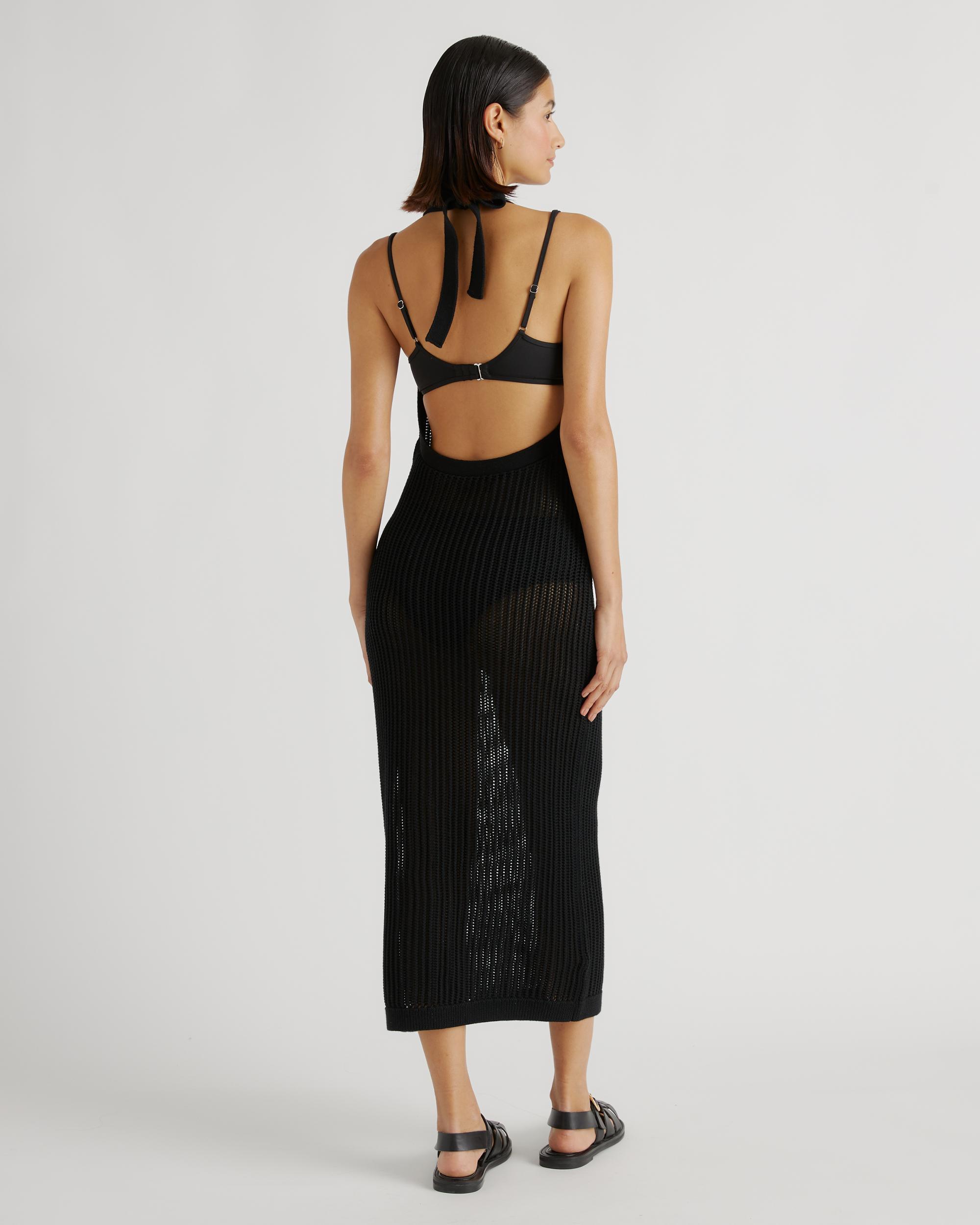 Quince | Women's Open-Knit Cover-Up Maxi Dress Organic Cotton Product Image