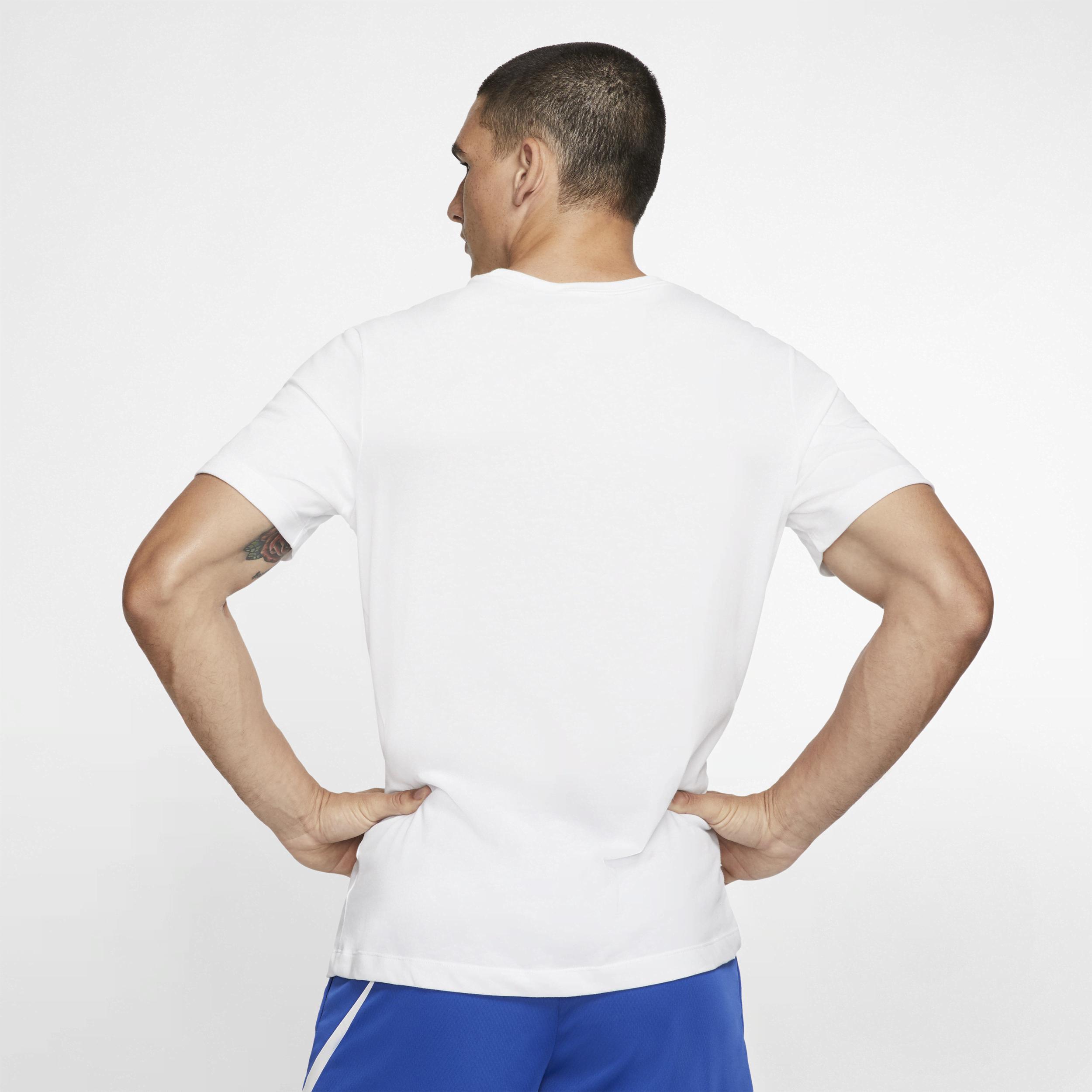 Men's Nike Dri-FIT Training Tee, Size: XXL, White Black Product Image