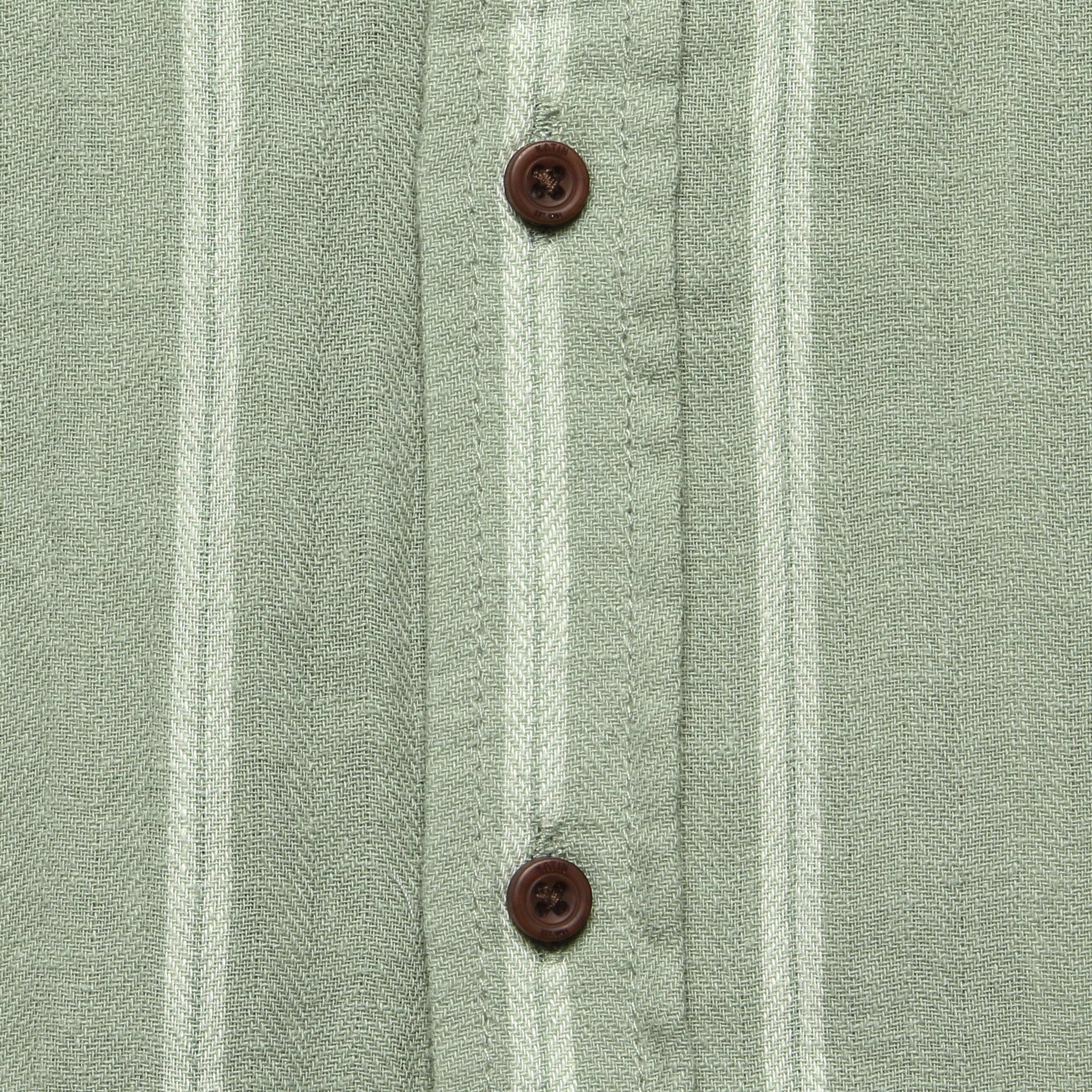 Alan Stripe Shirt - Sage/White Product Image