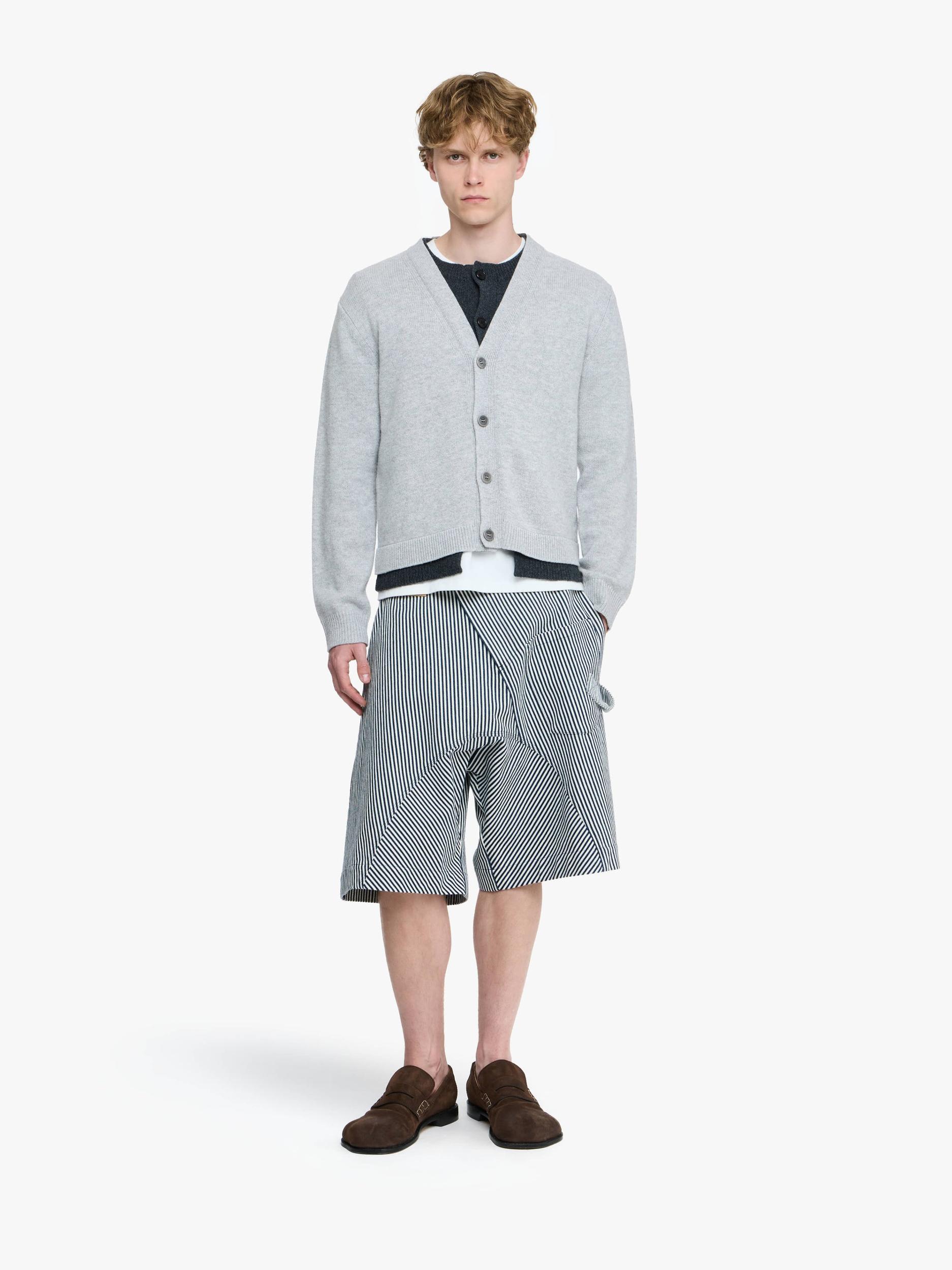 CONTRAST LAYERED CARDIGAN Product Image