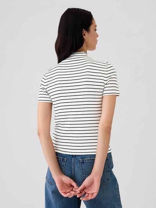 Modern Rib Mockneck T-Shirt Product Image