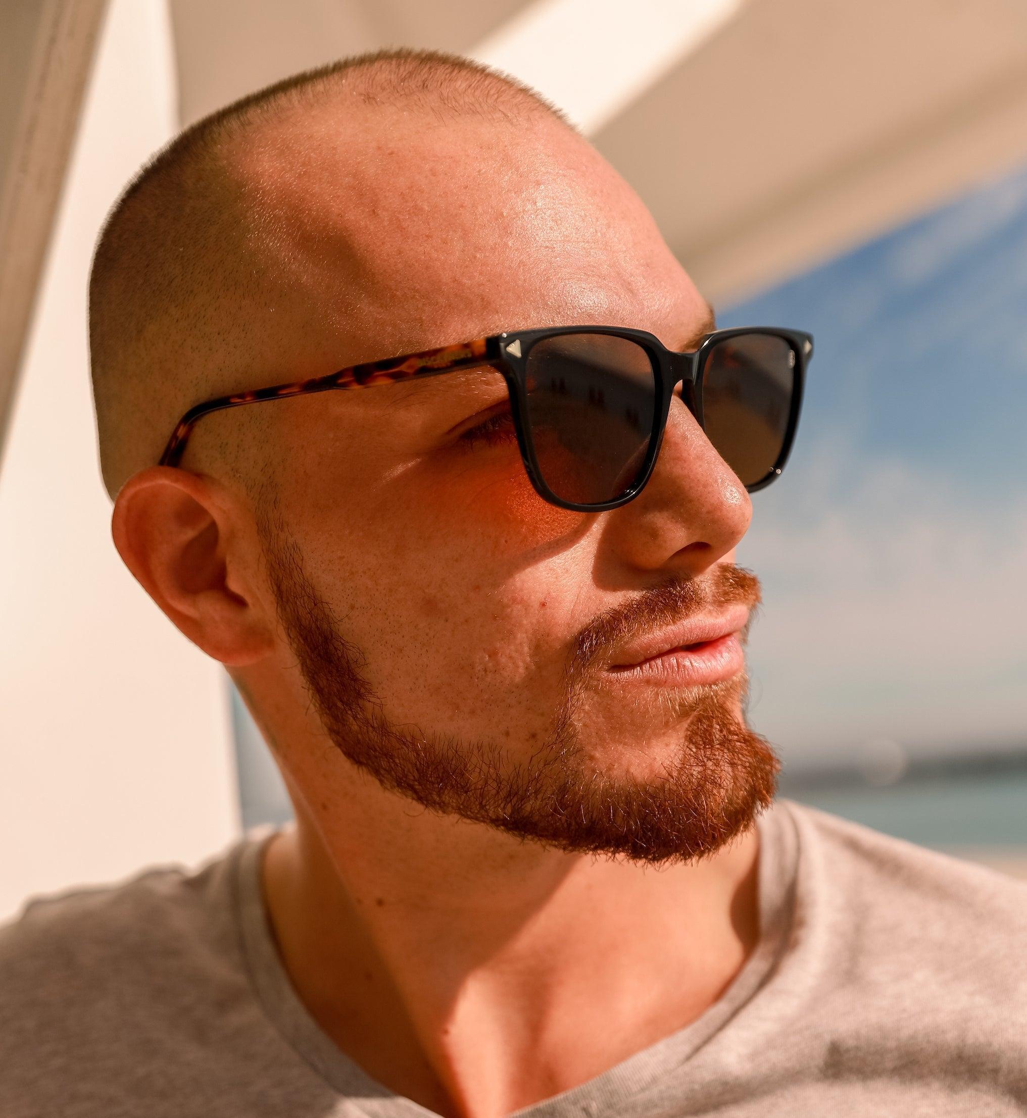 Biscayners Gulf Tortoise Men's Sunglasses Male Product Image