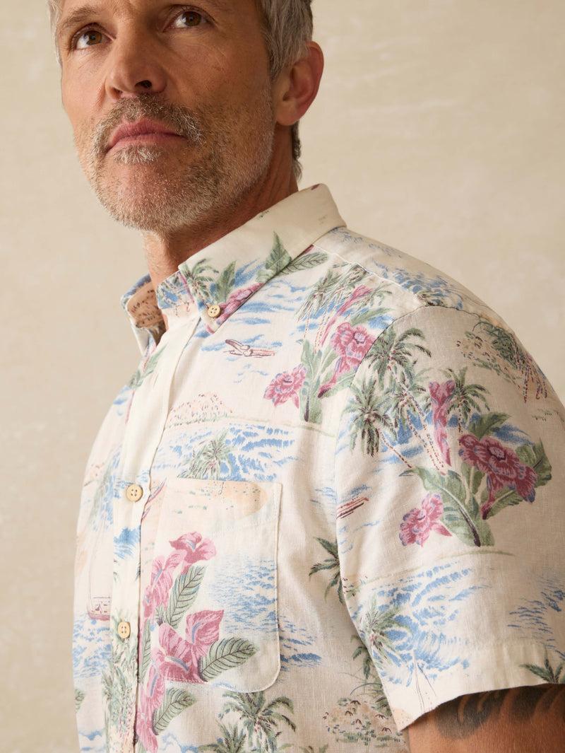 Short-Sleeve Breeze Shirt - Molokai Scenic Tropical Product Image