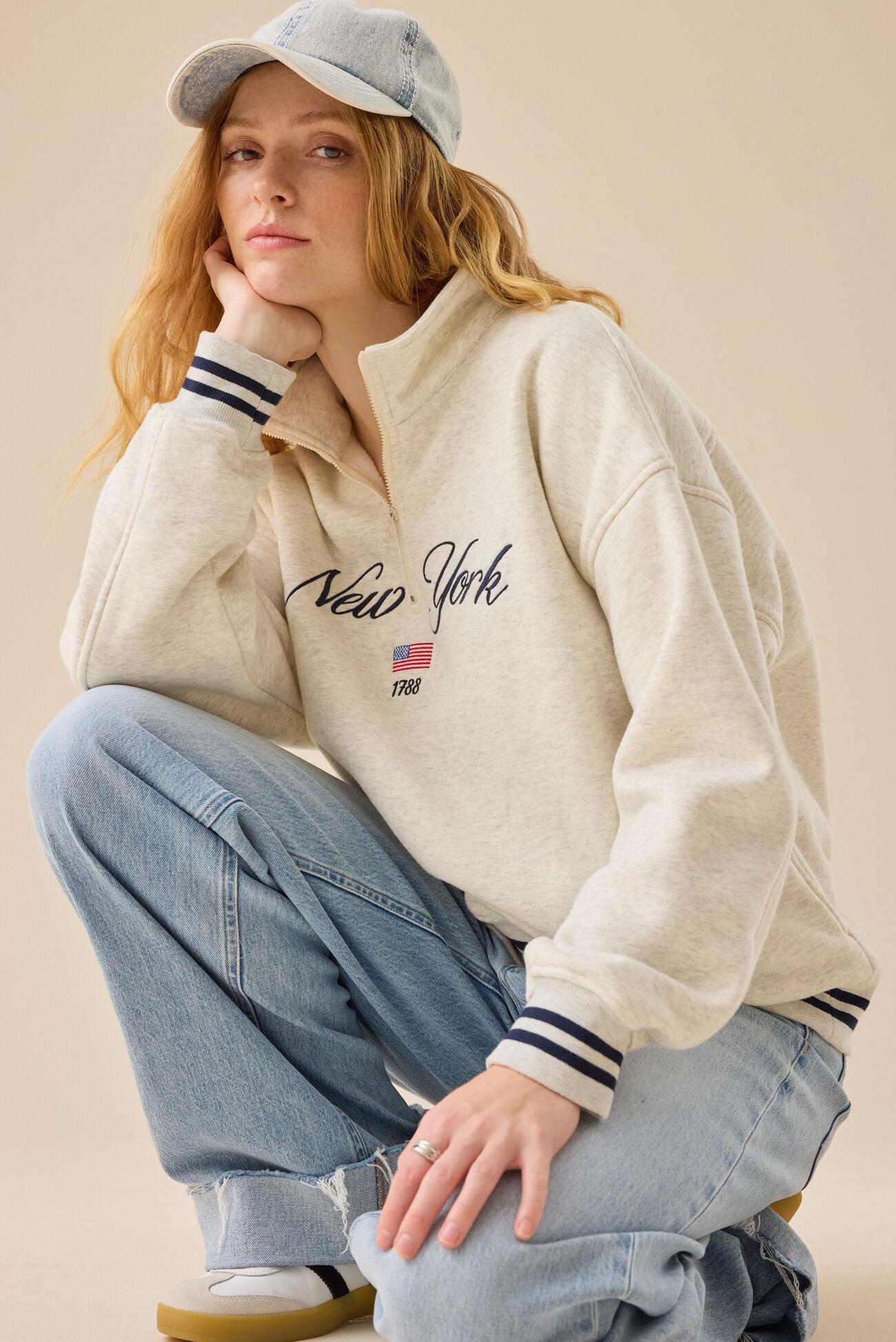 New York Varsity Quarter Zip Product Image