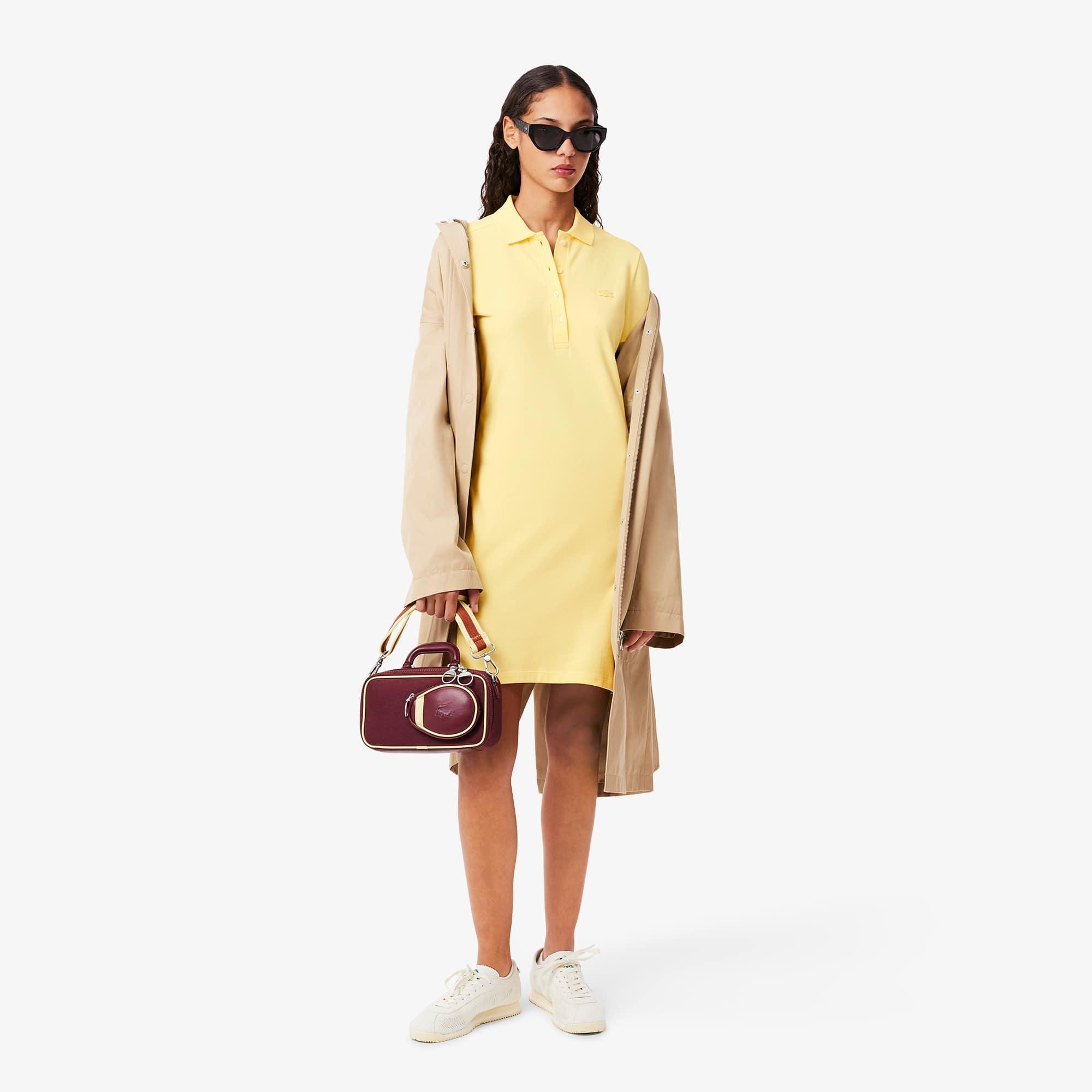Women's Slim Fit Stretch Mini Piqué Polo Dress Product Image