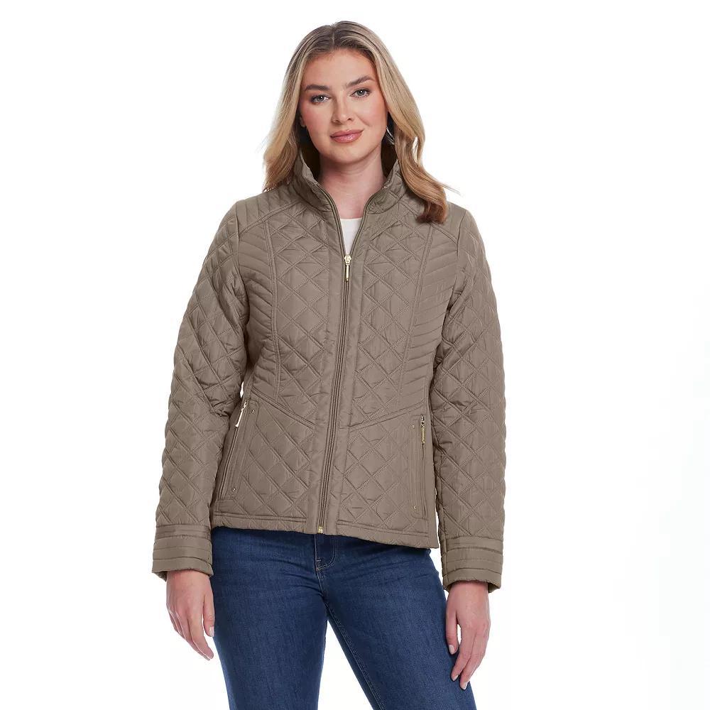 Women's Weathercast Quilted Jacket with Side Stretch, Size: XL, Shiitake Product Image