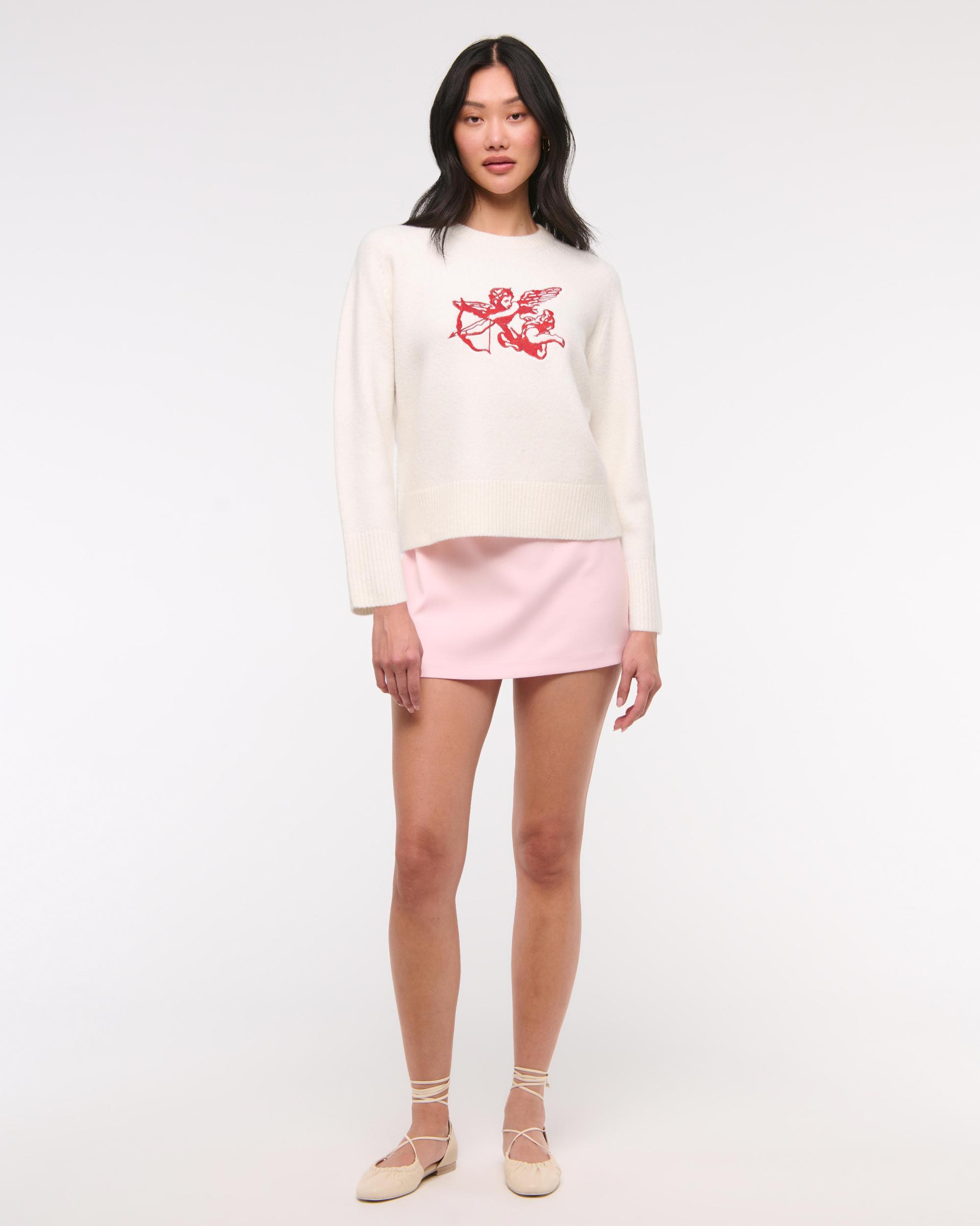 The A&F Madeline Textural Crew Sweater Product Image