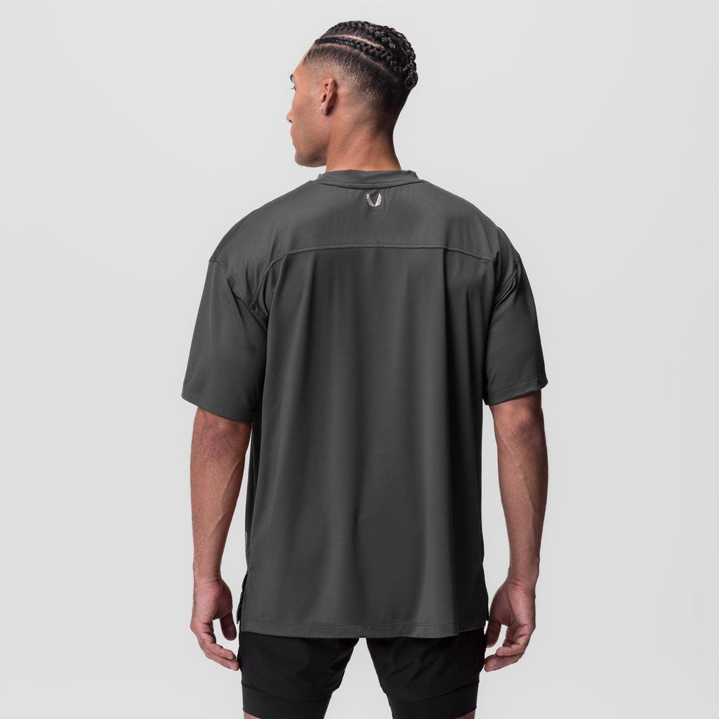 0822. AeroSilver® Oversized Tee - Brick "Box Logo" Product Image