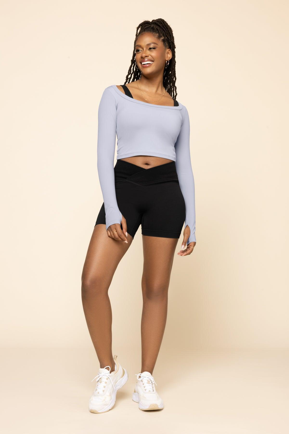 Your Favorite Long Sleeve Reversible Top - Digital Lavender Product Image