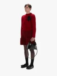 CABLE KNIT CREWNECK SWEATER in red | JW Anderson US  Product Image