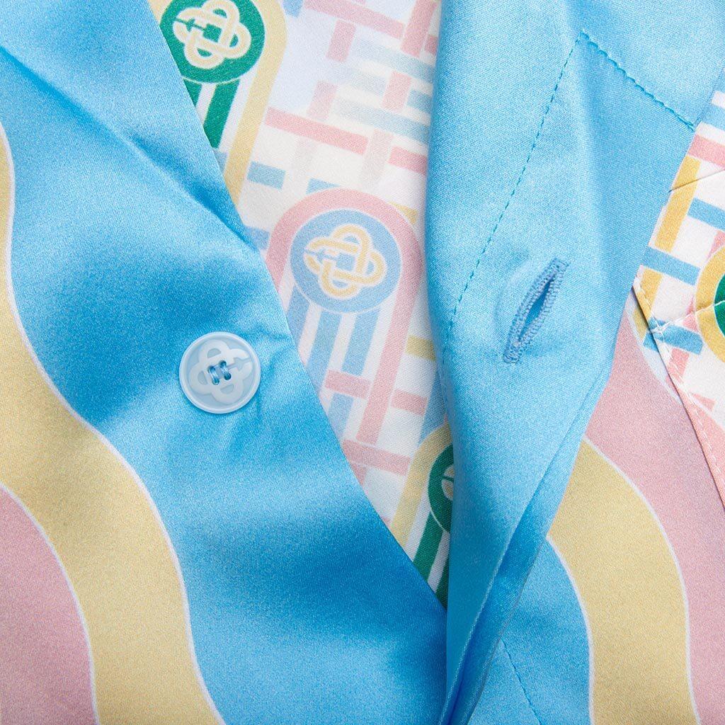 Cuban Collar S/S Shirt - Ping Pong Print Male Product Image