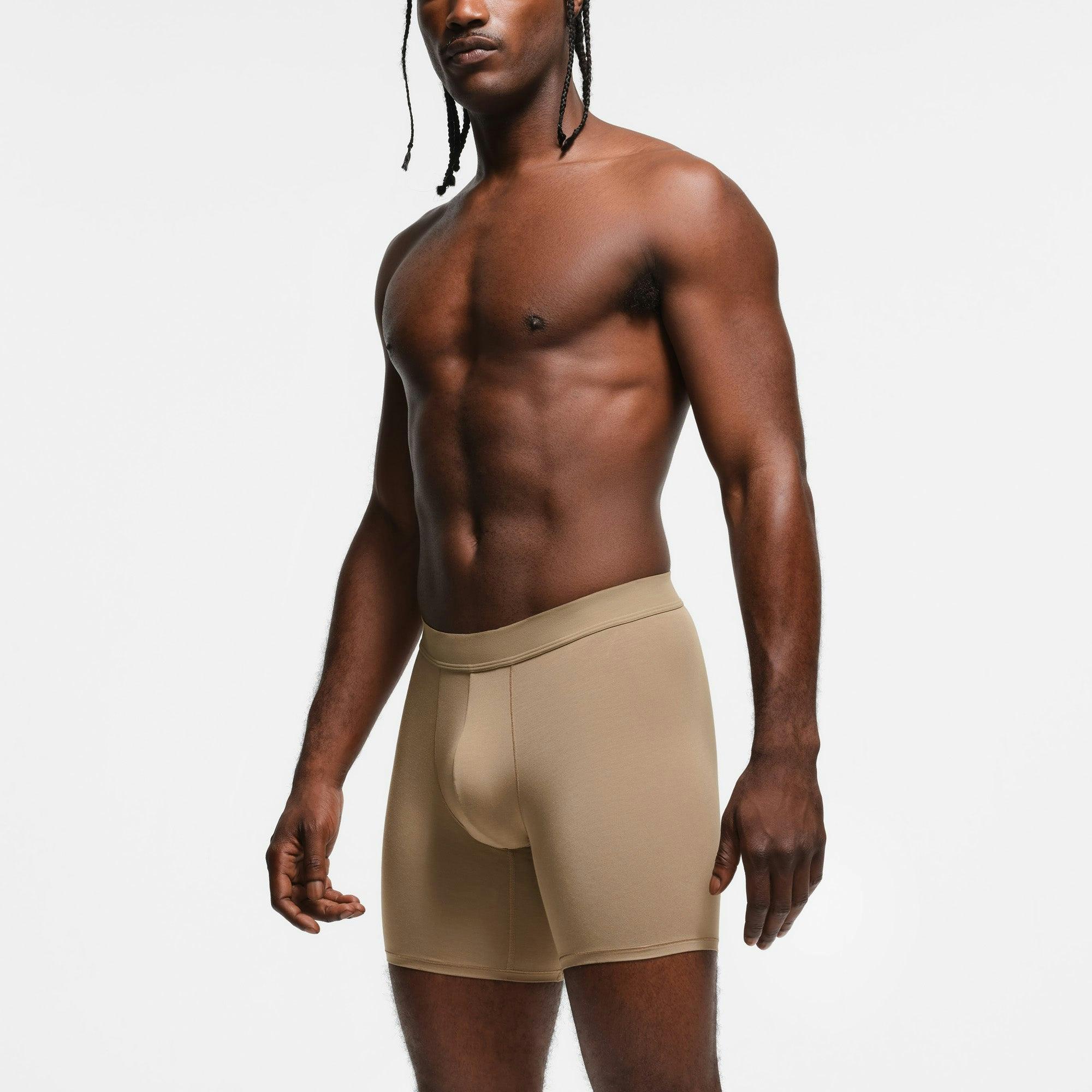 SKIMS STRETCH MENS CLEAN WAISTBAND 5" BOXER BRIEF 3-PACK | DESERT MULTI Product Image