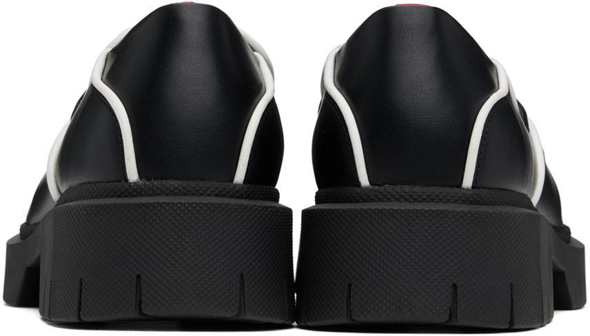 HUGO BOSS Black Contrast Loafers In 001-black Product Image