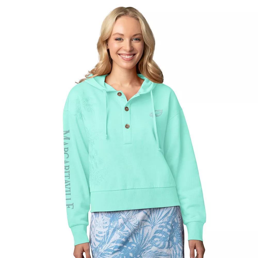 Women's Margaritaville Pink San Francisco 49ers Island Dream Solid Pullover Hoodie, Size: Small Product Image