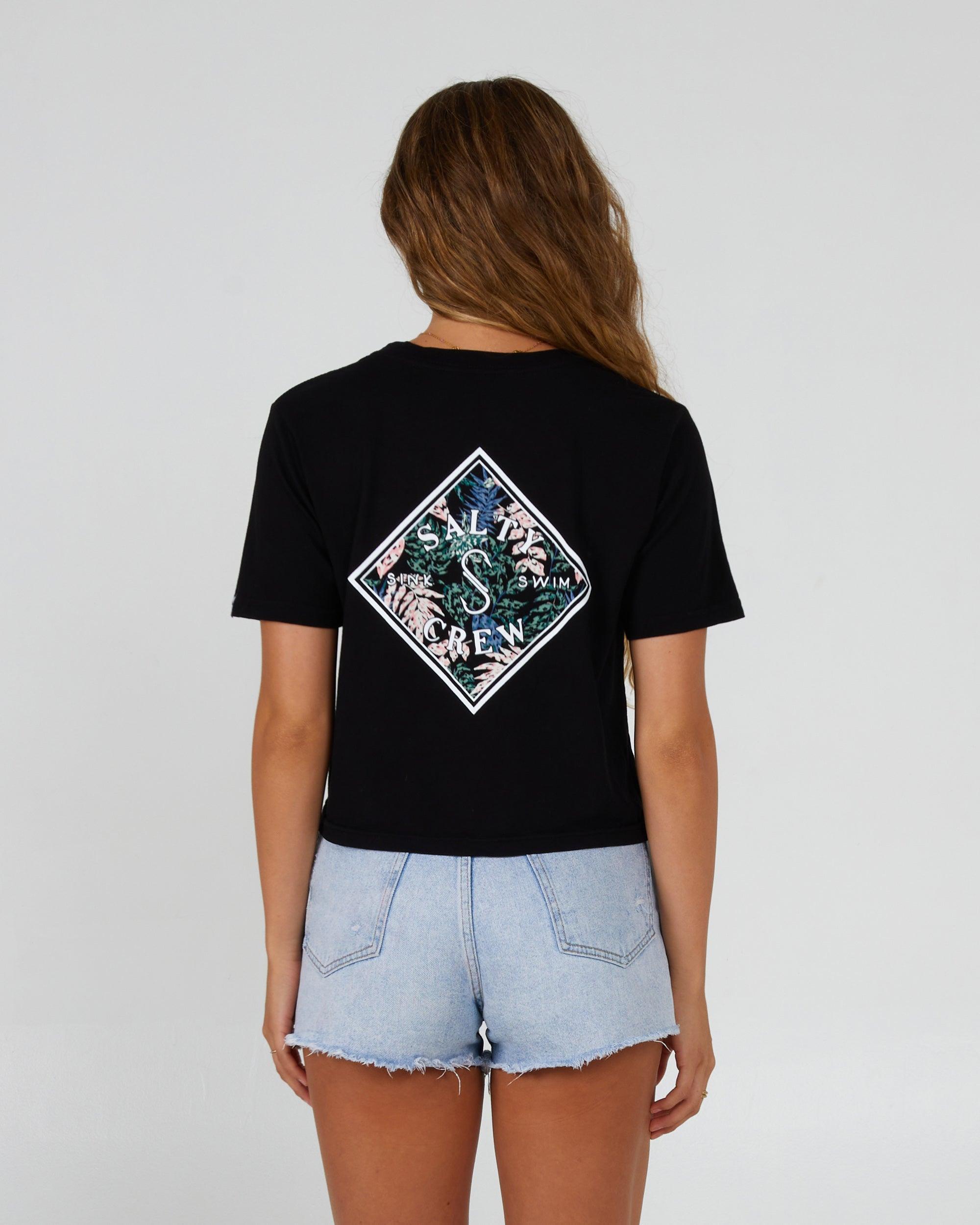 Tippet Fill Crop Tee - Black Female Product Image
