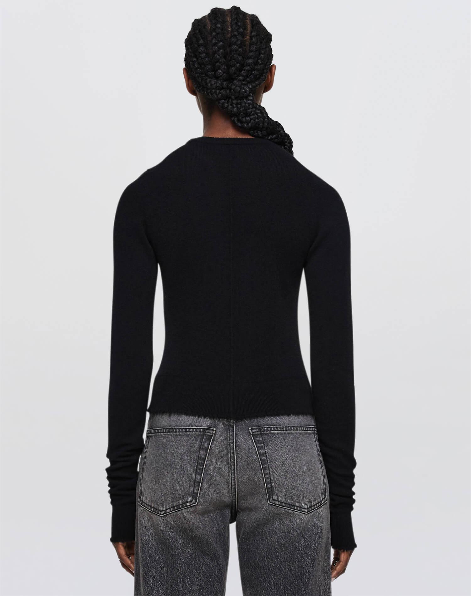 Cashmere Crewneck Pullover - Black Product Image