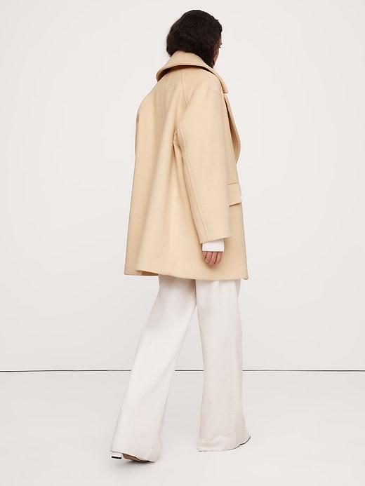 Double-Faced Wool-Blend Peacoat Product Image