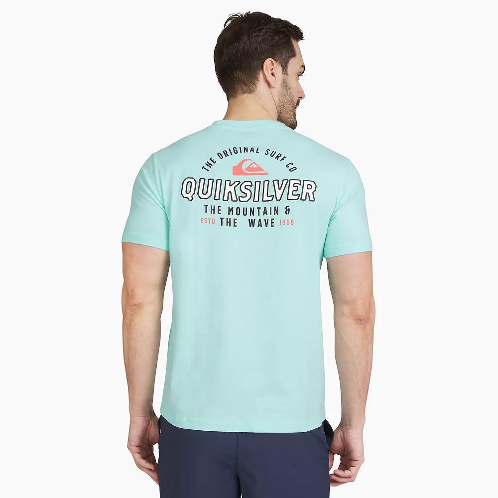 Men's Quiksilver Short Sleeve Graphic Tee, Size: Medium, Blue Blazer Product Image