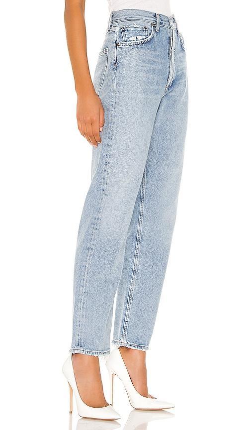 AGOLDE 90's Mid Rise Loose Fit in Denim-Light. Size 23, 24, 25, 27, 28, 29, 30, 31, 32, 33, 34. Product Image