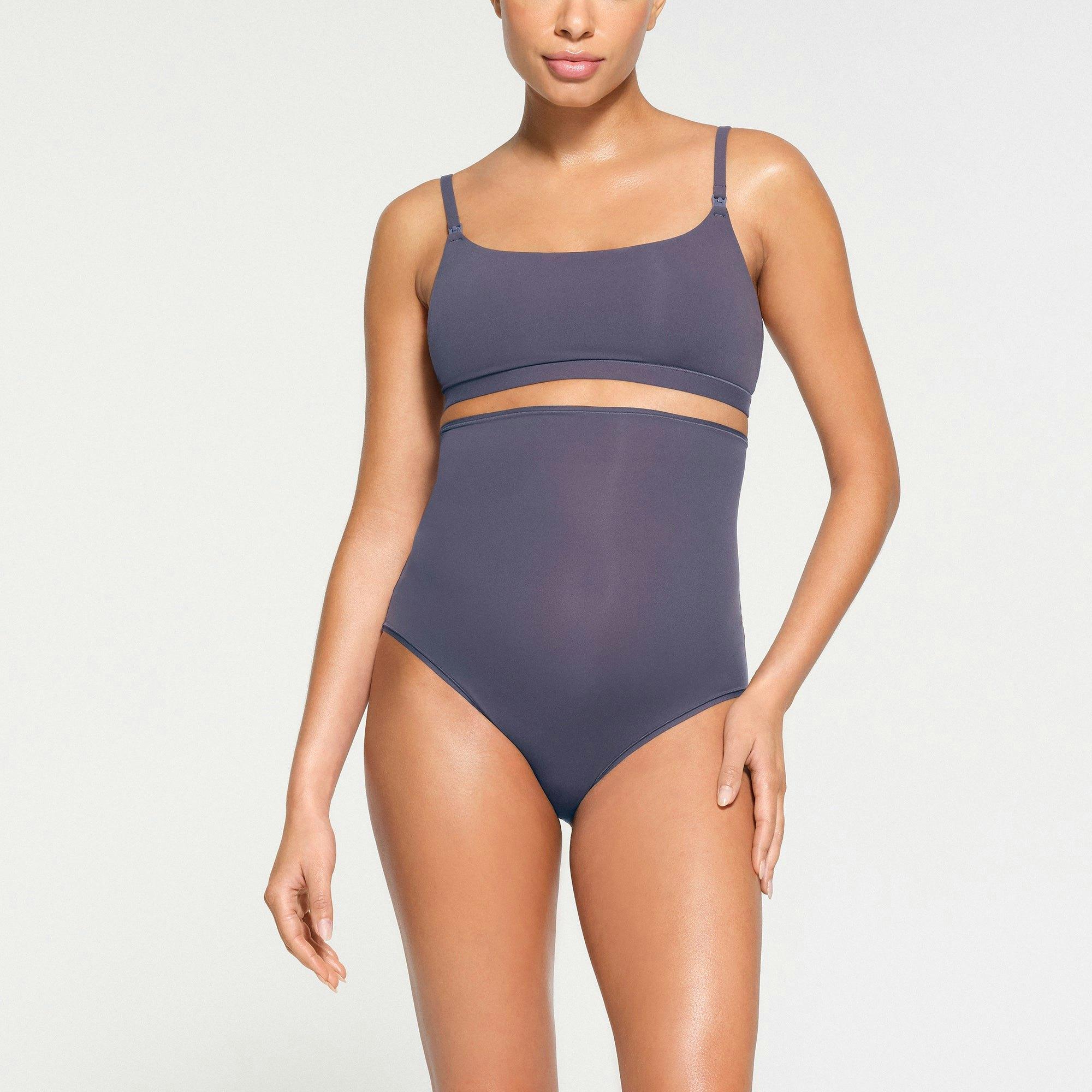 FITS EVERYBODY MATERNITY HIGH-WAISTED BRIEF 2-PACK | SLEET AND ONYX Product Image