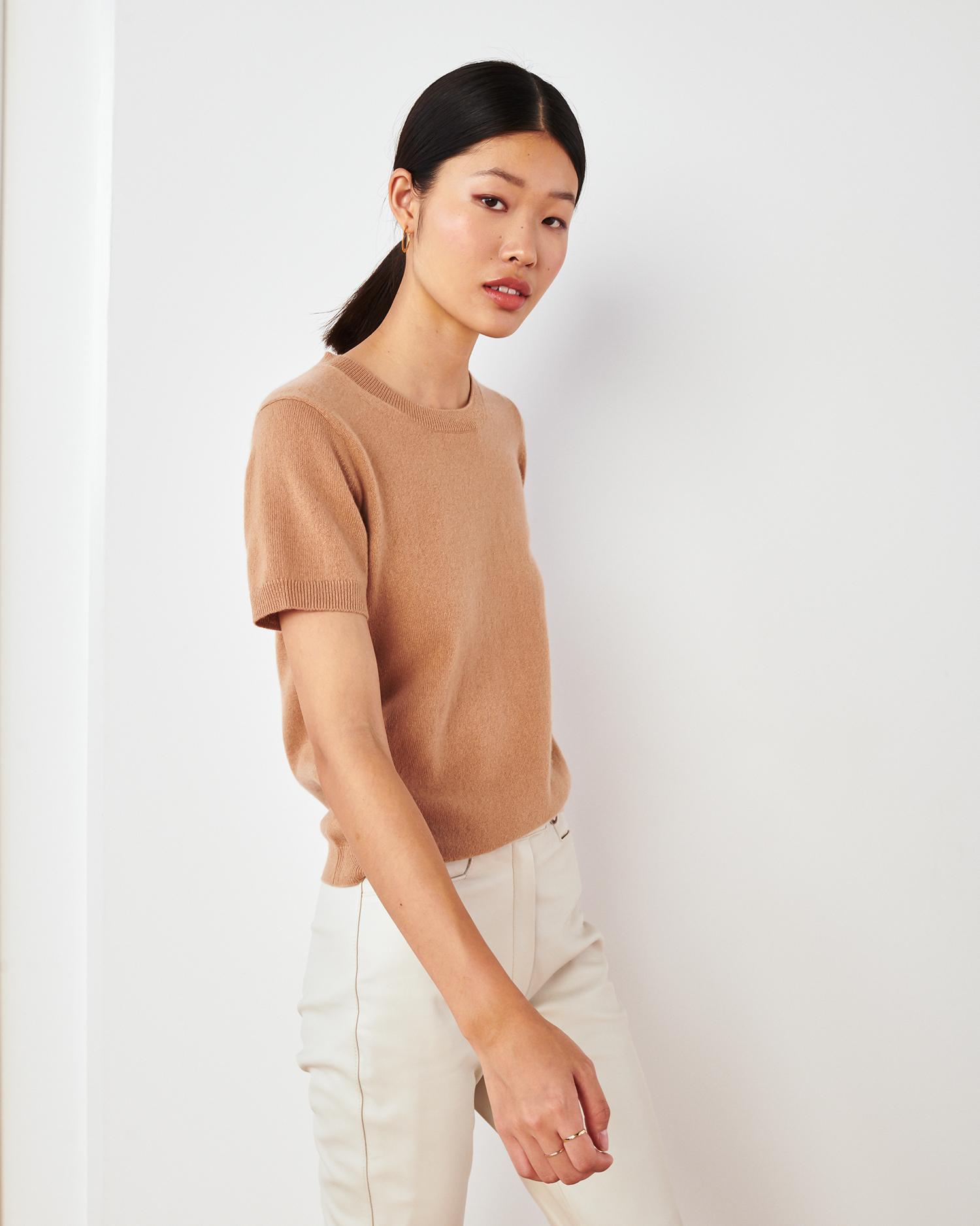 Quince | Women's Mongolian Cashmere T-Shirt Product Image