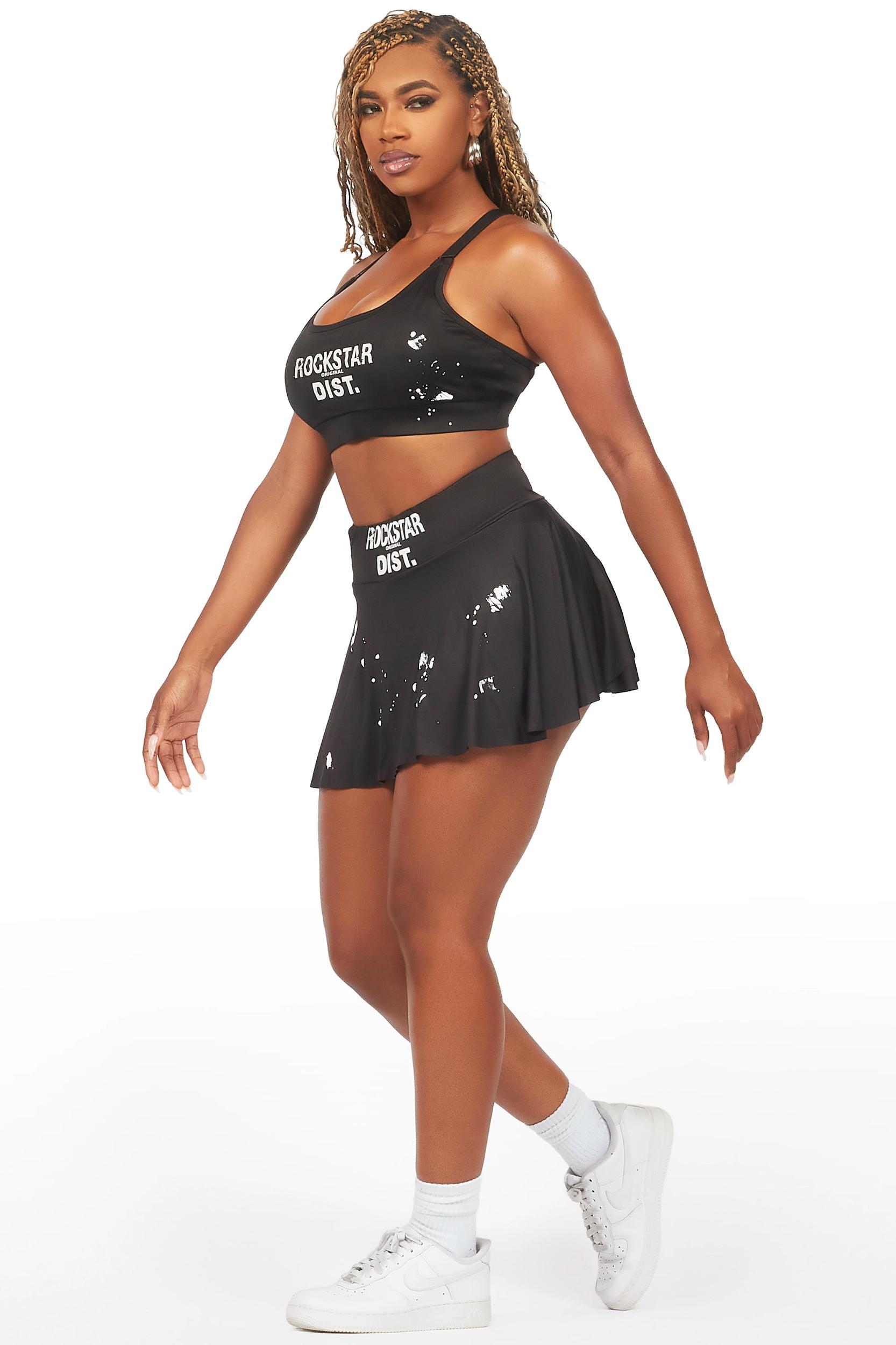 Tiffanie Black Skirt Set Female Product Image