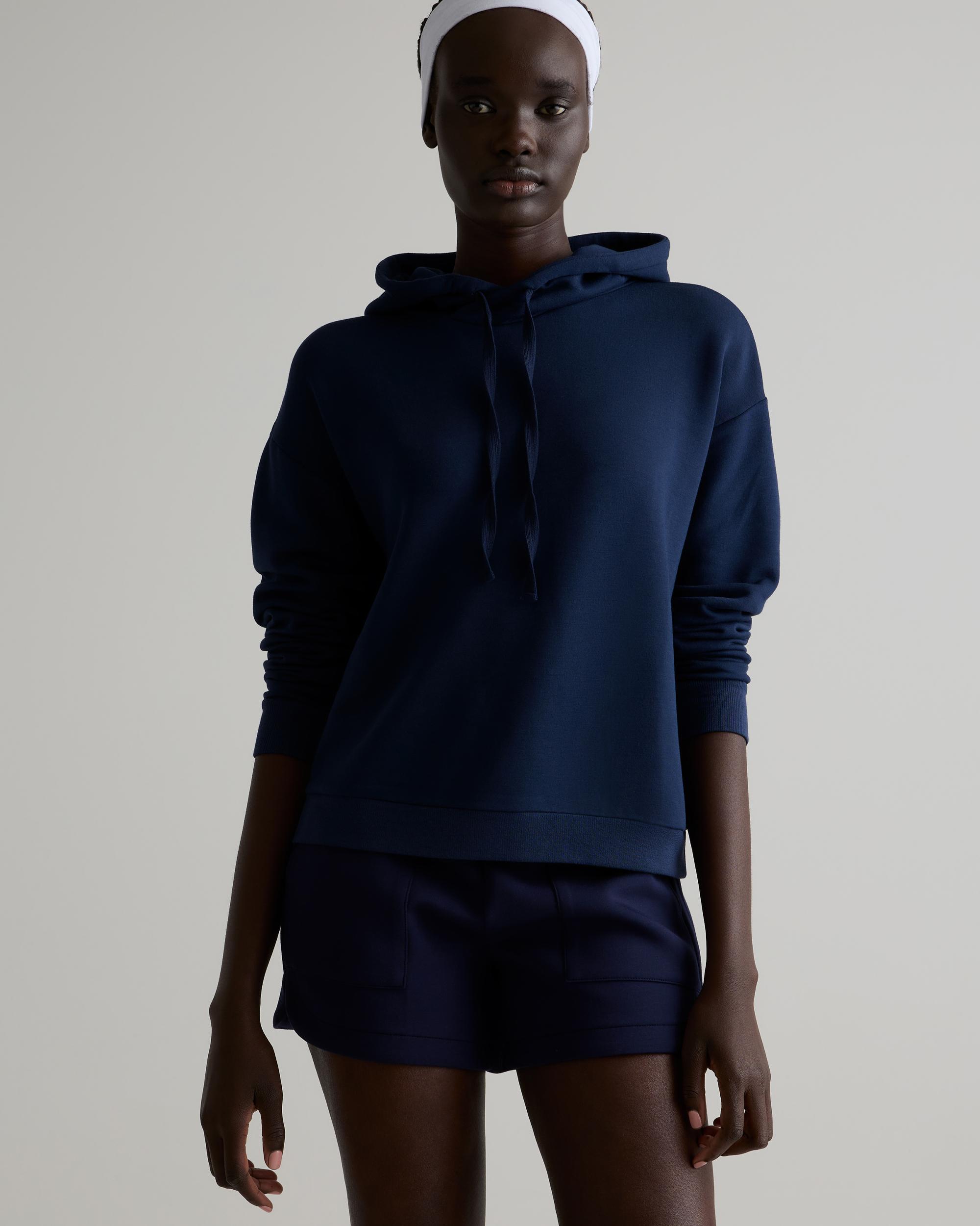 Quince | Women's SuperSoft Fleece Pullover Hoodie Sweatshirt Size XS, Lenzing Modal Product Image