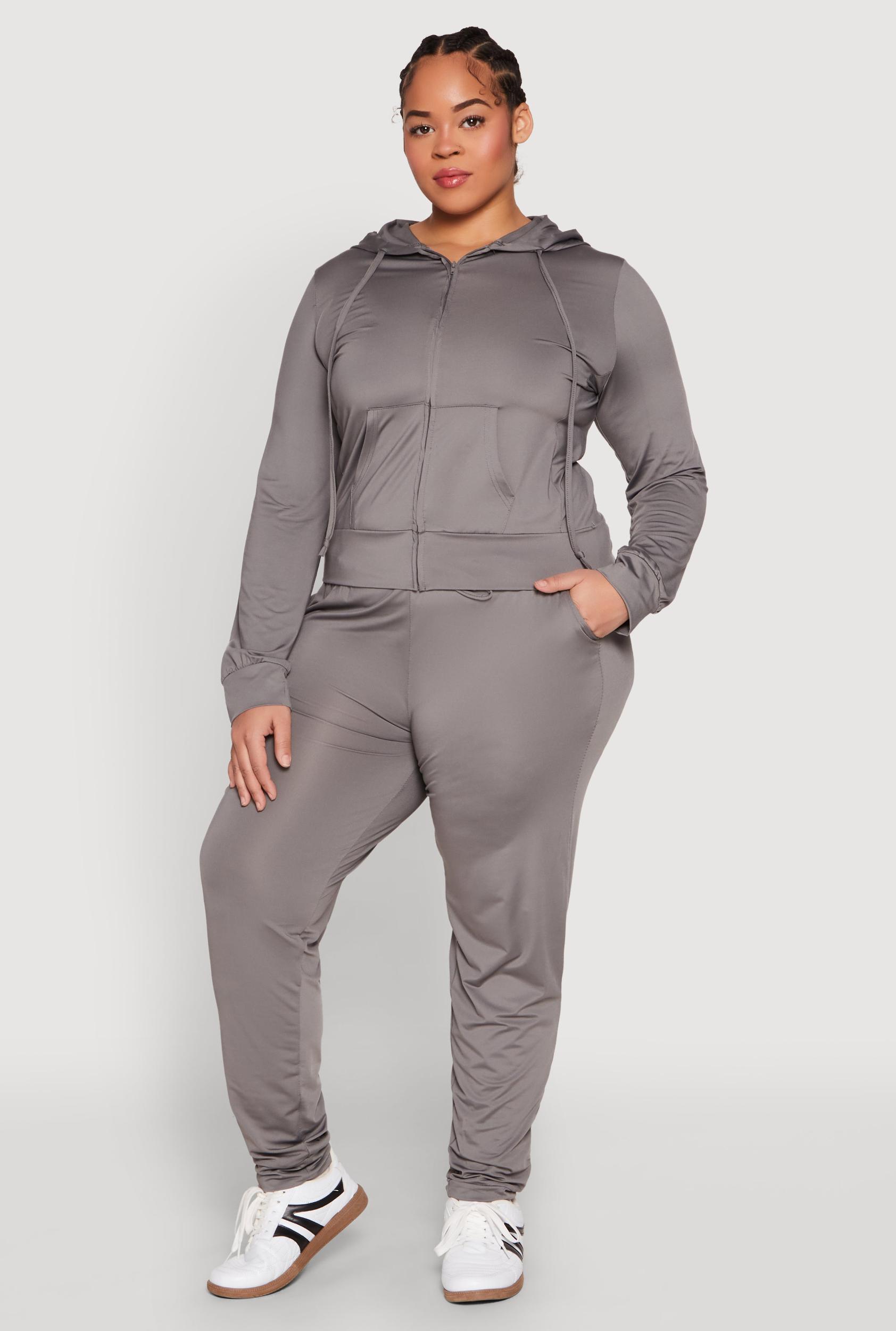 Womens Plus Size Daisy Drawstring Waist Joggers Product Image