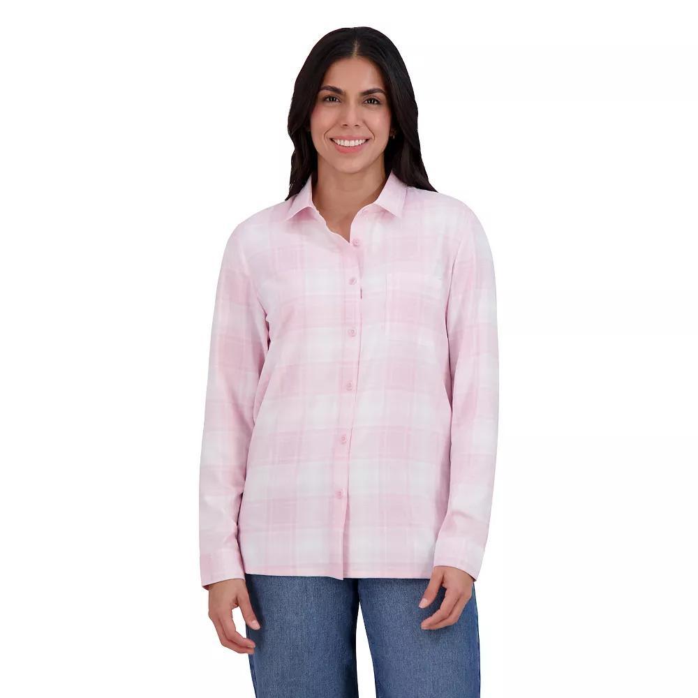 Women's ZeroXposur Long Sleeve Camp Shirt, Size: XXL, Pink Glen Product Image