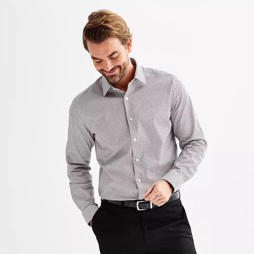 Mens Apt. 9 Premier Flex Regular-Fit Dress Shirt Blue Paisley Product Image