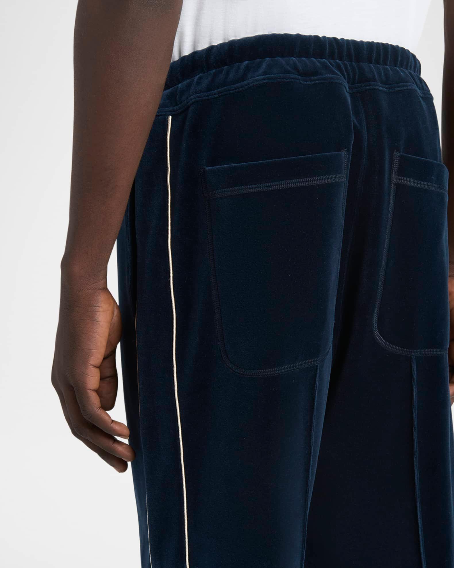 Men's Velour Piped Sweatpants Product Image