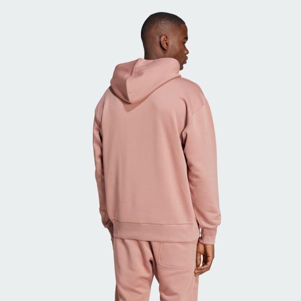 adidas ALL SZN Fleece Hoodie True Pink L Mens Product Image