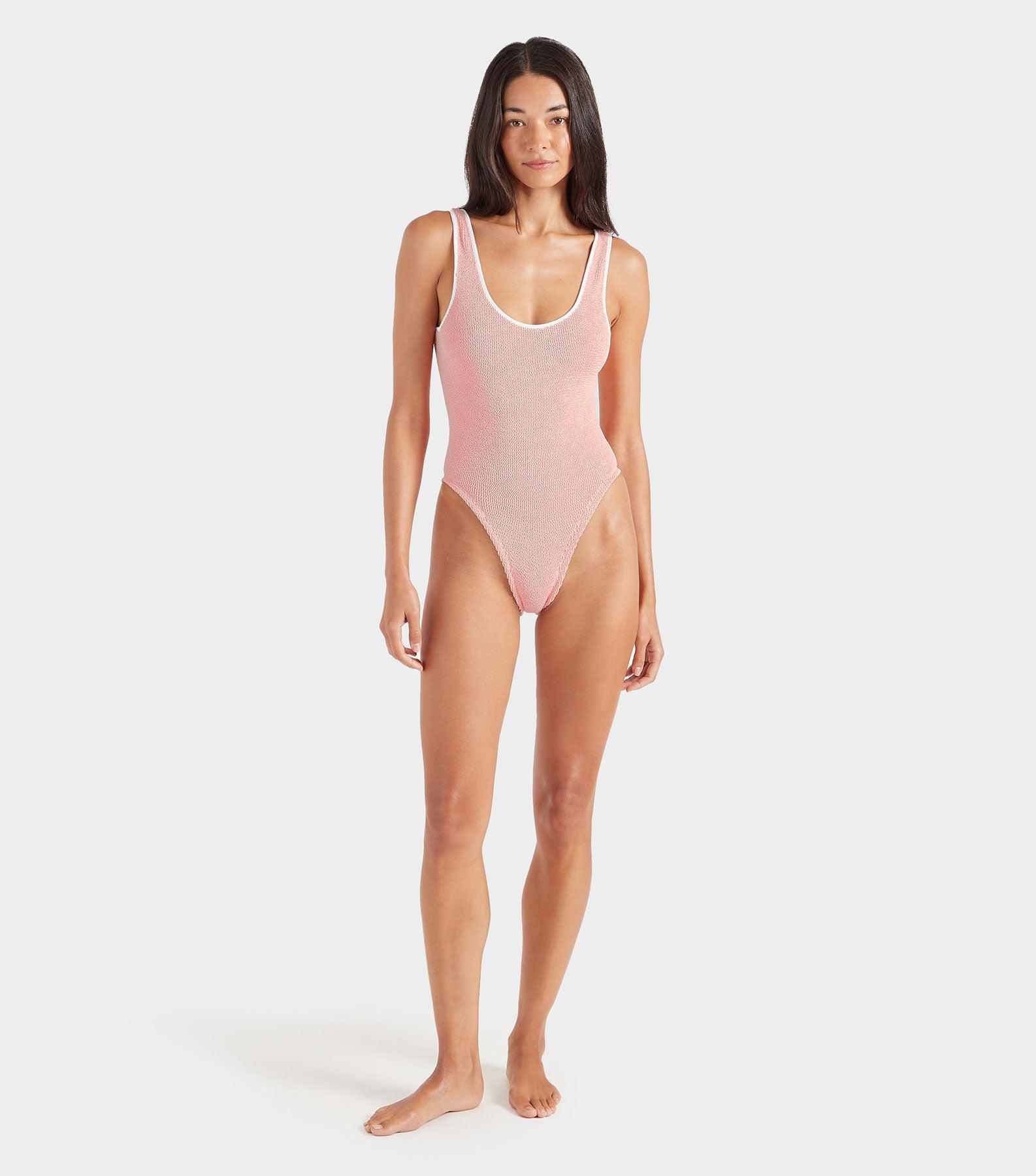Faye Swim - Peach/White Product Image