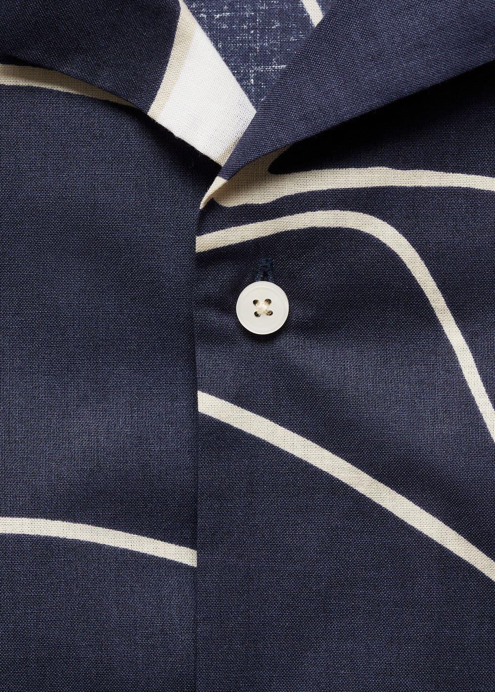 100% cotton printed shirt - Men | MANGO USA Product Image