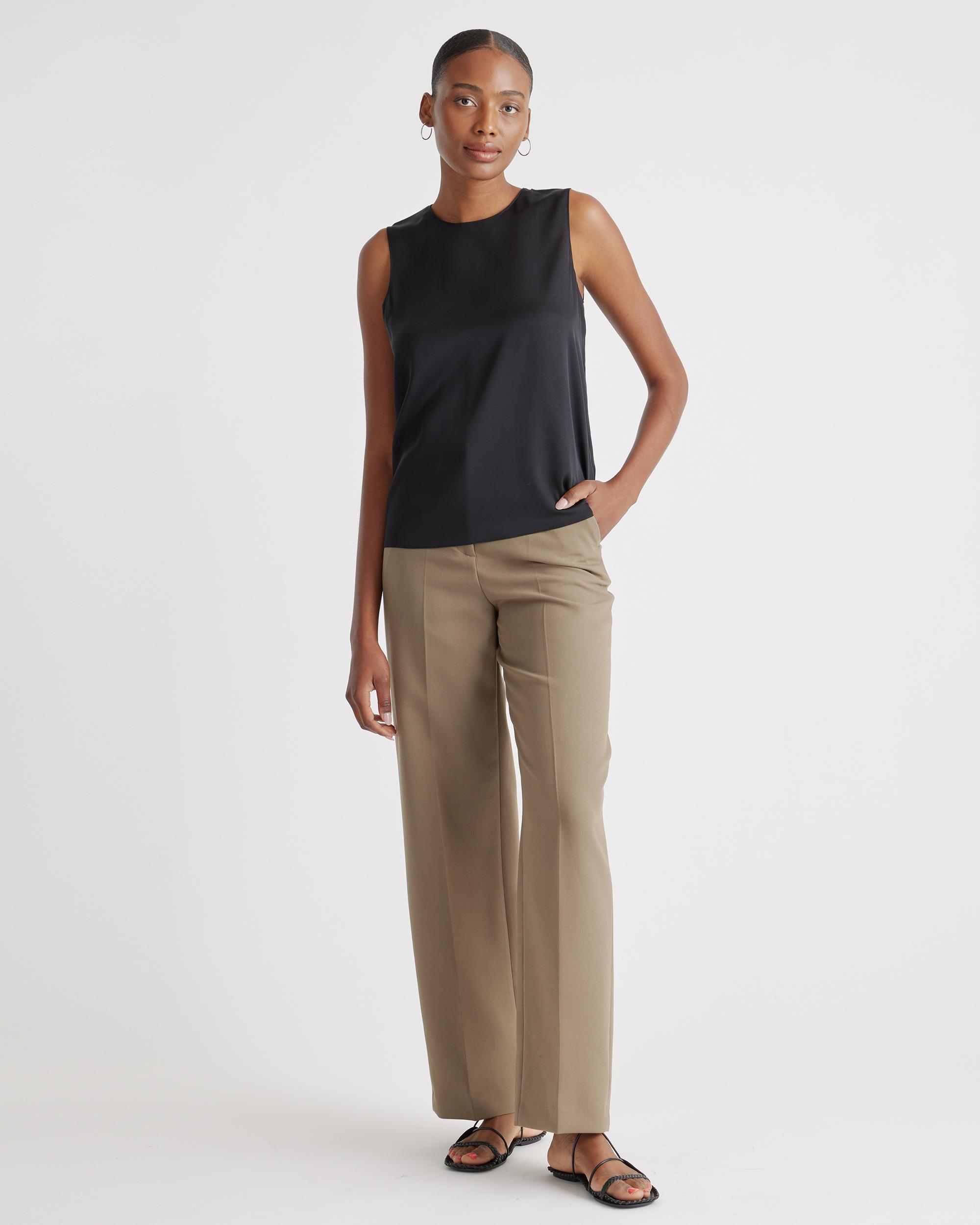 Quince | Women's Washable Stretch Silk Shell Tank Top Mulberry Silk Product Image