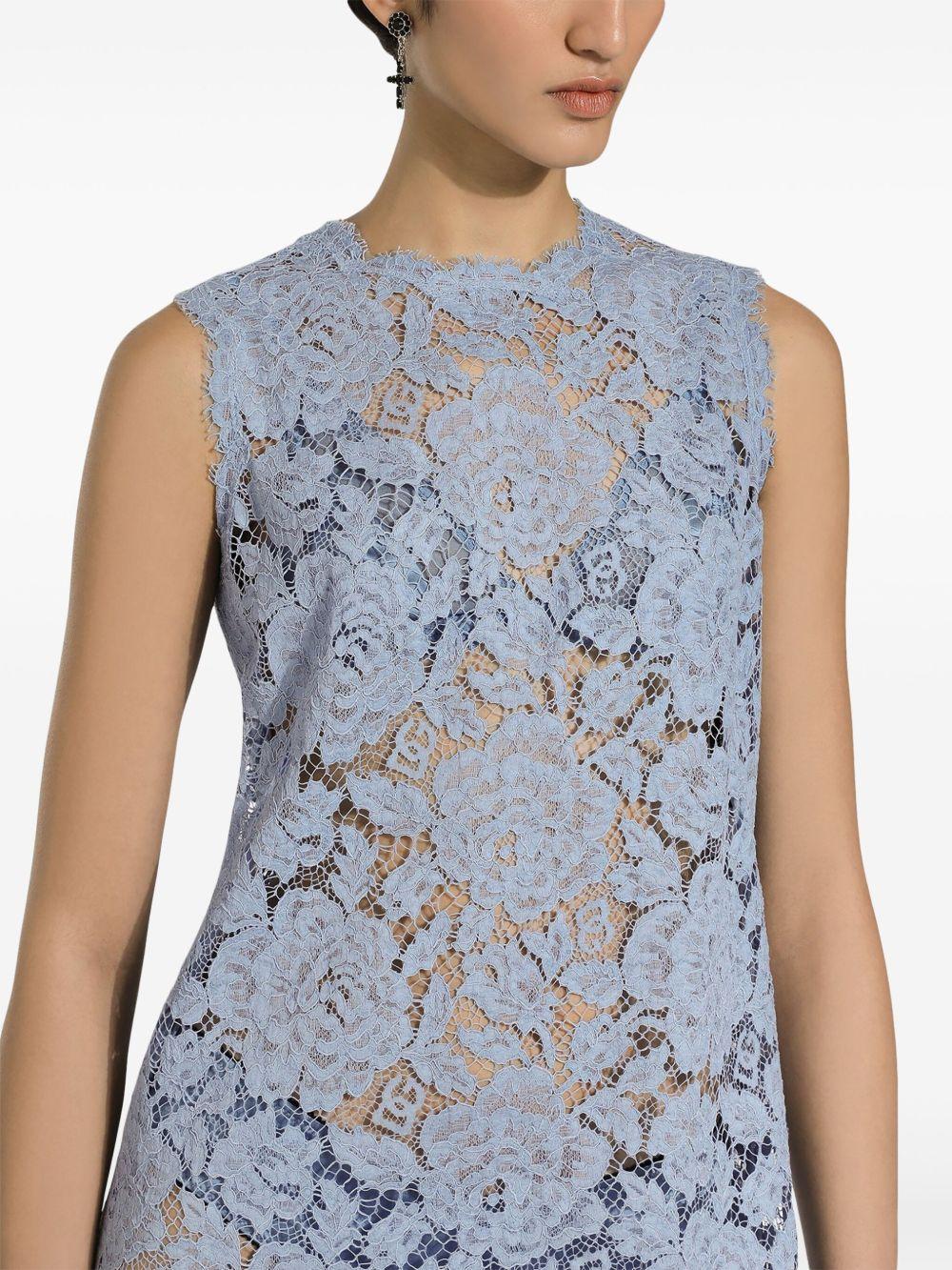 floral-lace shift mini dress Product Image