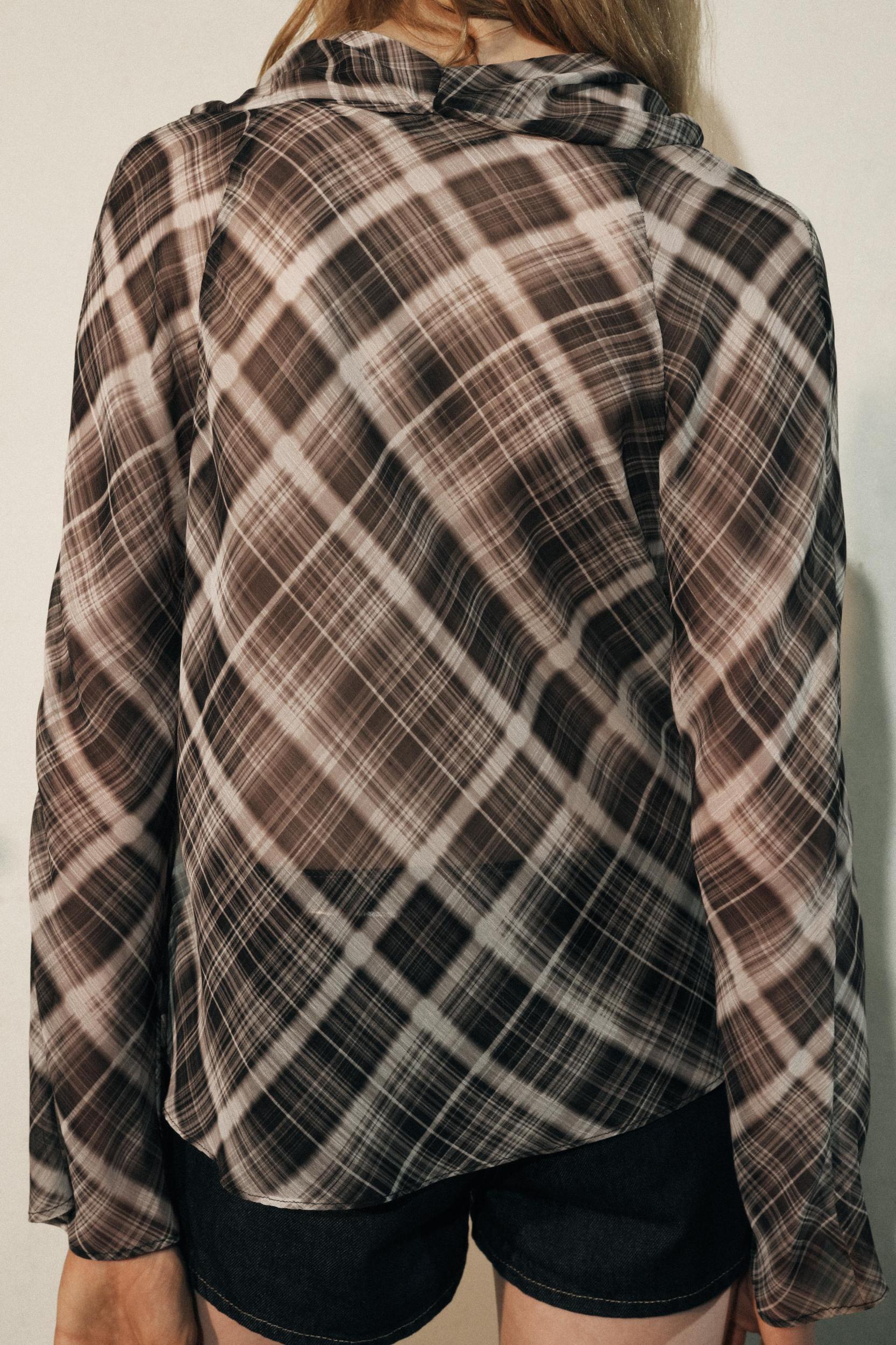 PRINTED DRAPED TOP ZW COLLECTION Product Image