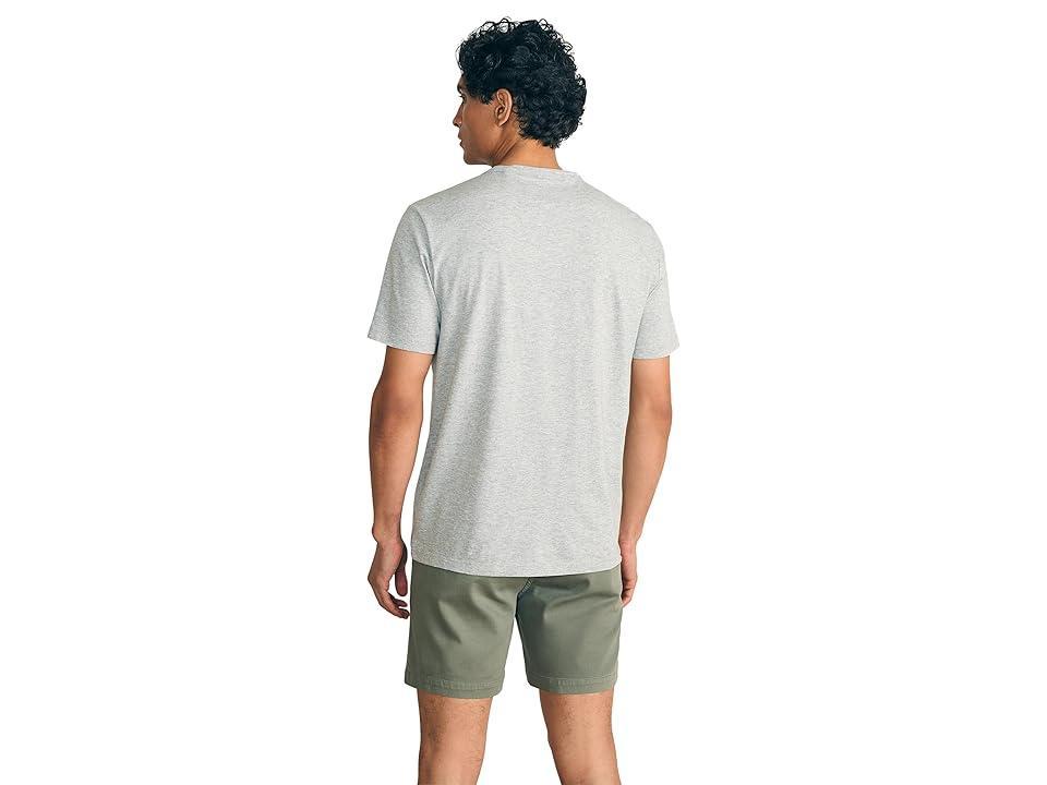 Faherty Surf Stripe Sunwashed Tee (Heather Grey) Men's T Shirt Product Image