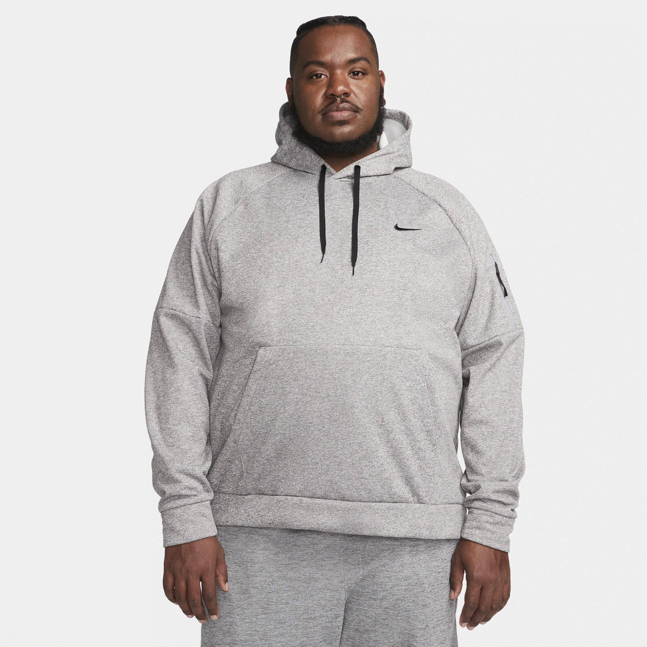 Big & Tall Nike Therma-FIT Pullover Fitness Hoodie, Men's, Size: 3XL Tall, Dark Gray Grey Product Image