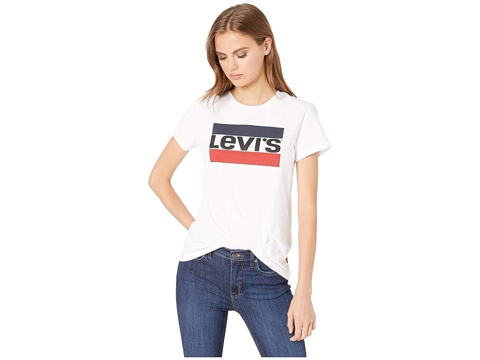 Women's Levi's® Logo Perfect Tee, Size: XS, Housemark Smokestack Product Image