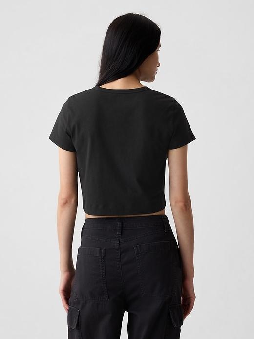 Organic Cotton Vintage Shrunken Cropped T-Shirt Product Image