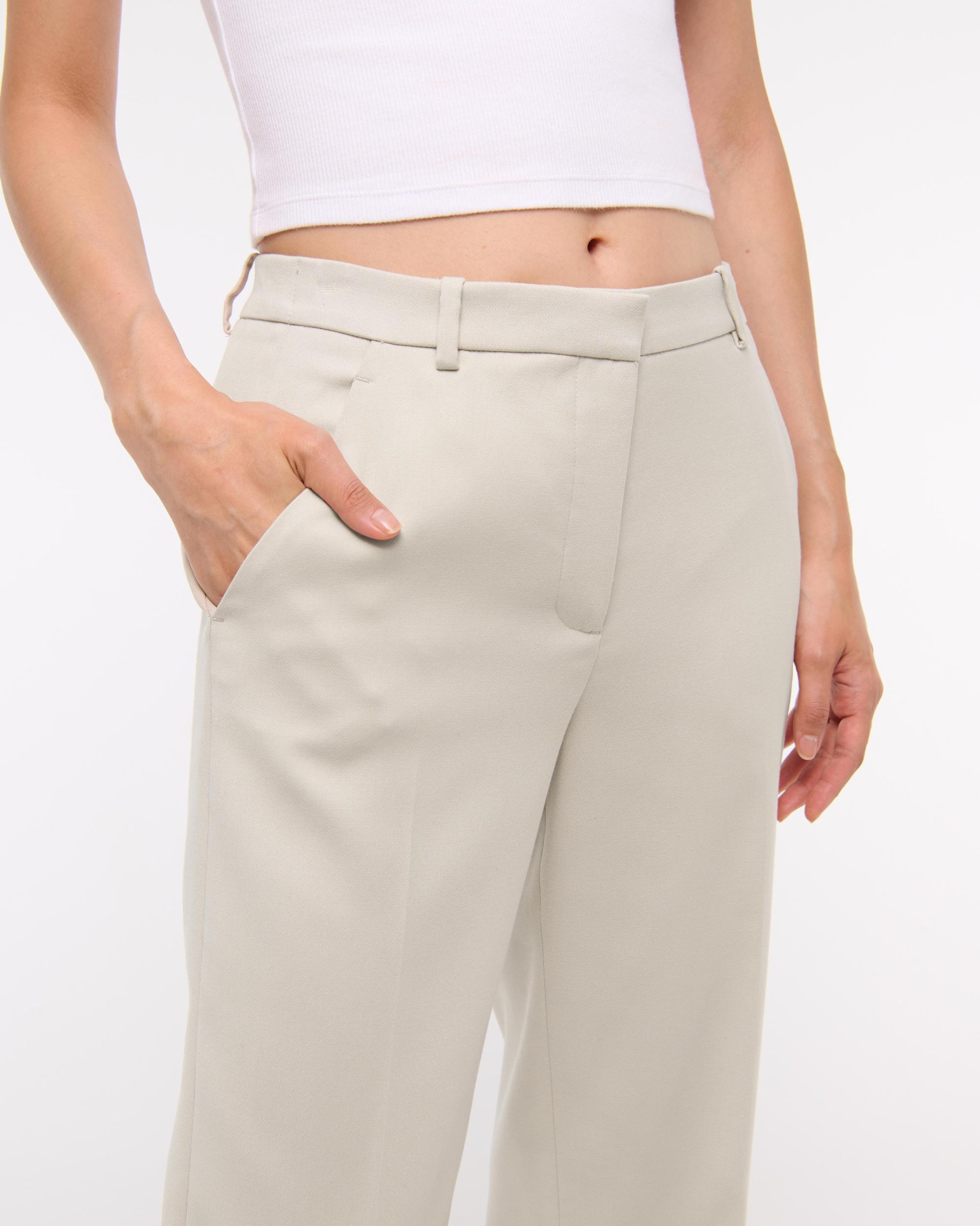 Mid Rise Tailored Straight Pant Product Image
