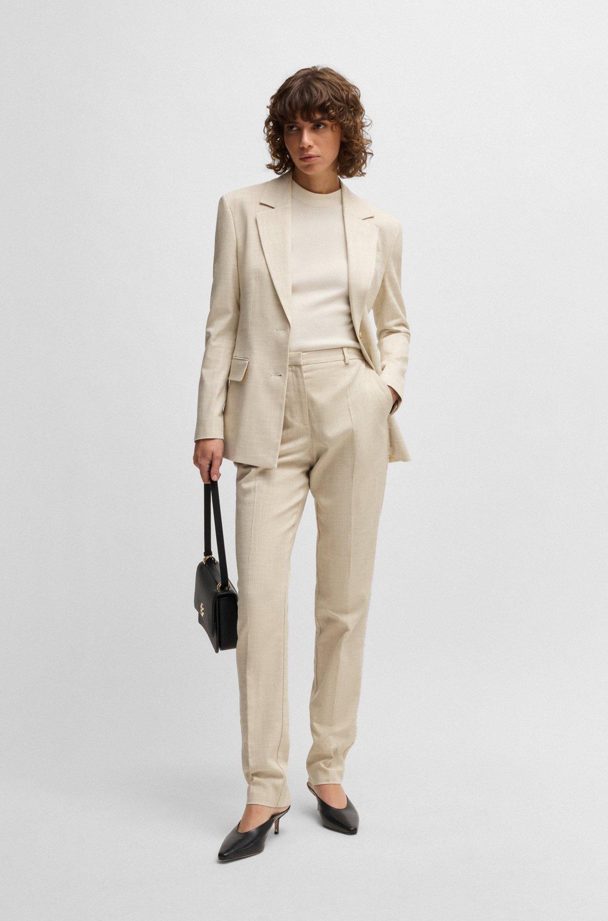 Tailored jacket in melange stretch fabric Product Image