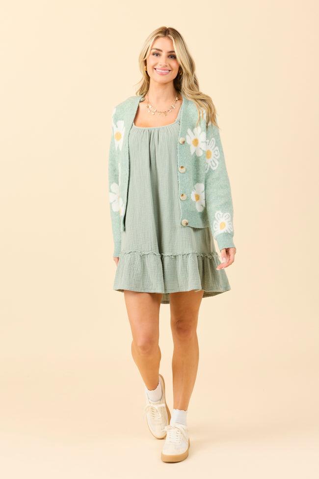 Vera Sage Mini Dress Product Image