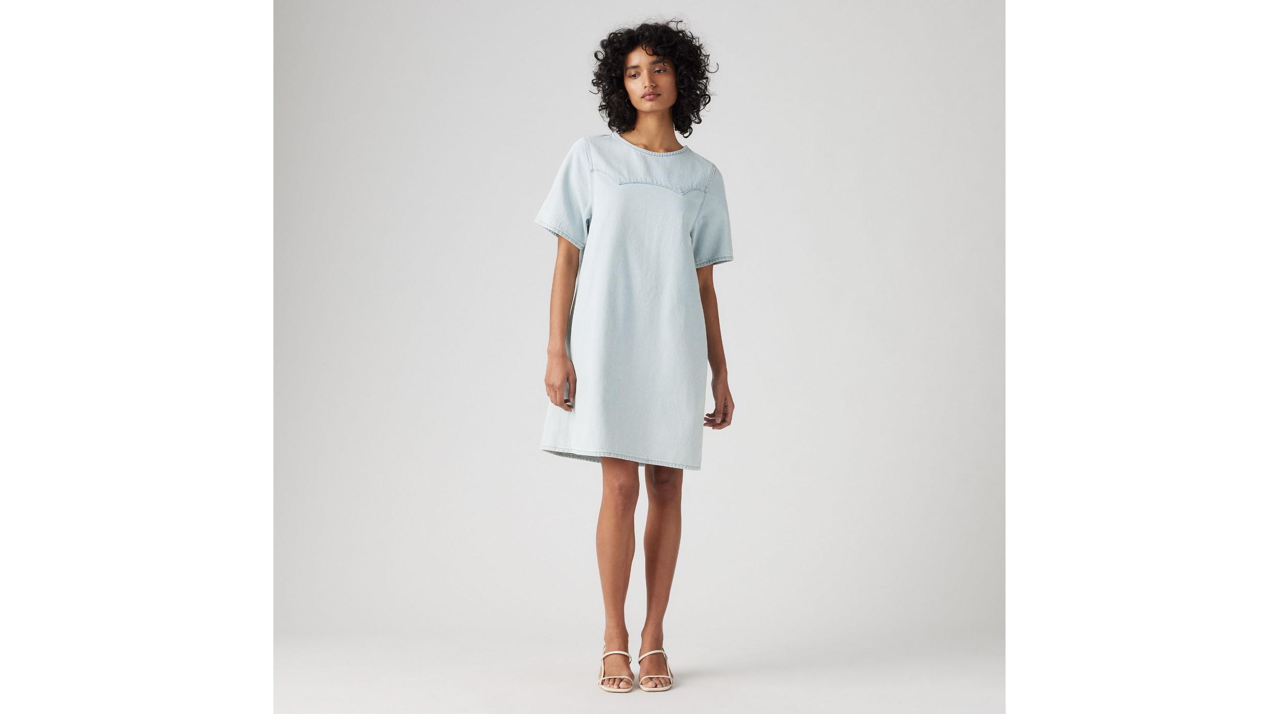Denim Tee Dress Product Image