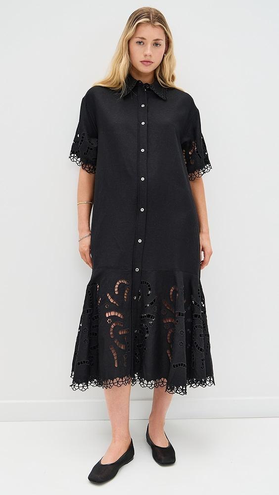 Sea Marja Embroidery Shirt Dress | Shopbop Product Image