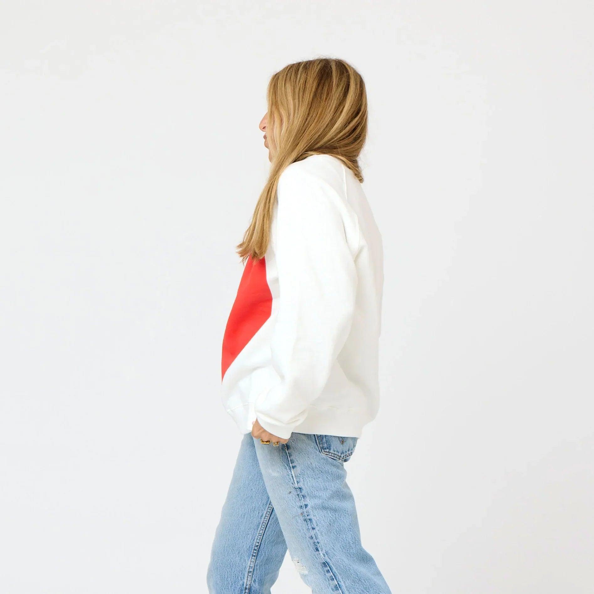 Kerri Rosenthal Benton Imperfect Heart Sweatshirt Product Image