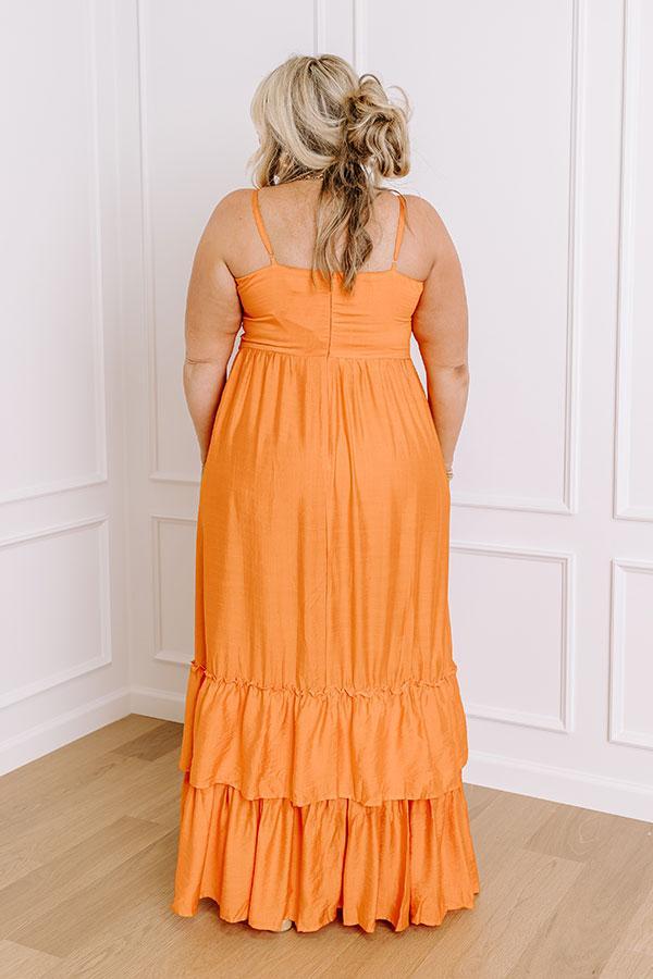Coconut Grove Maxi Dress in Orange Curves Product Image