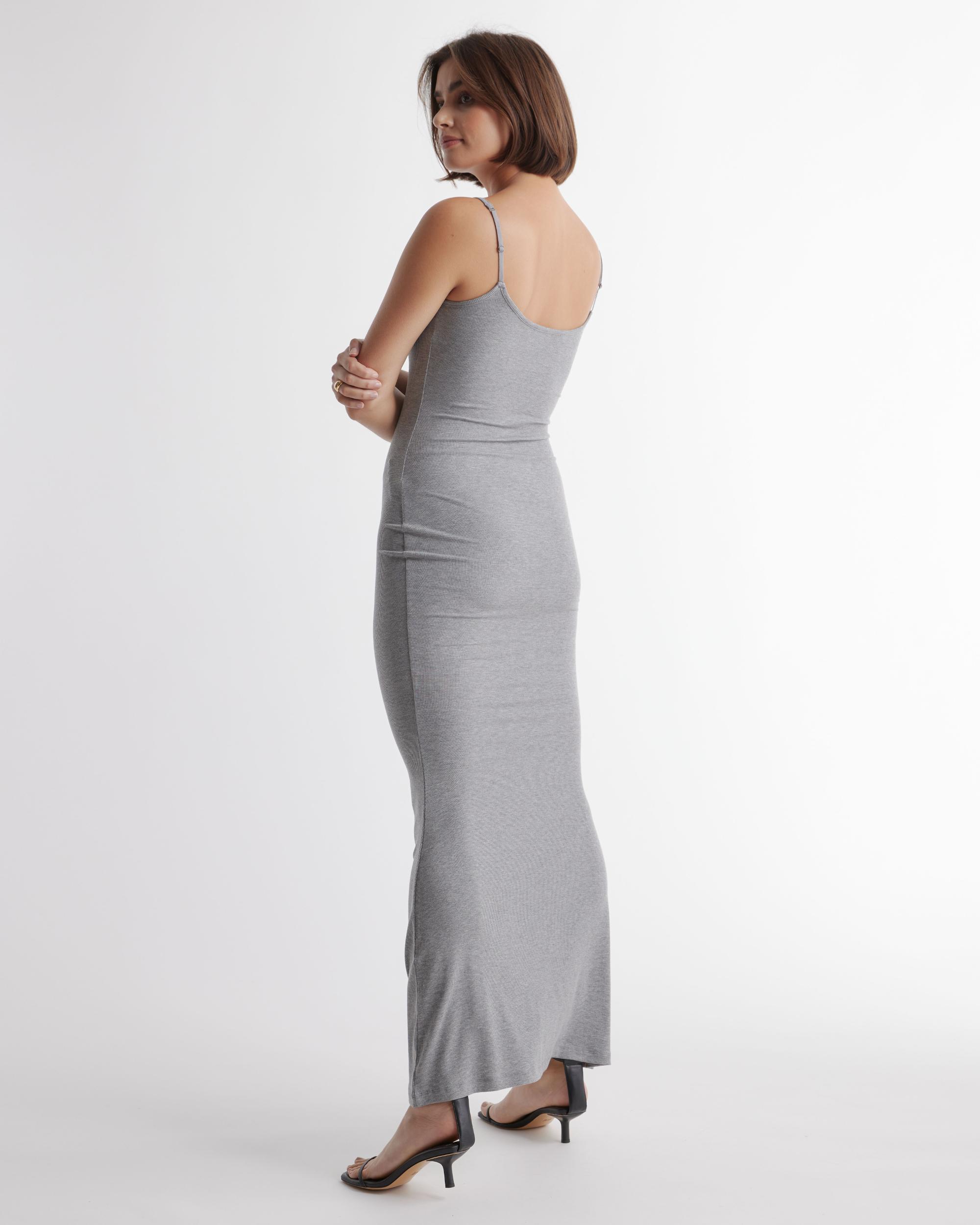Quince | Women's Tencel Rib Knit Maxi Slip Dress Size XS, Cotton/Modal Product Image